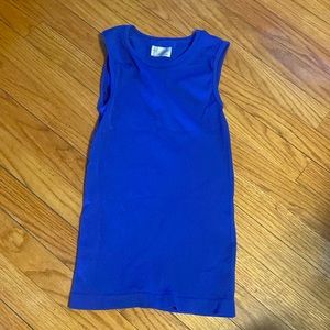 Athleta blue workout tank top XS